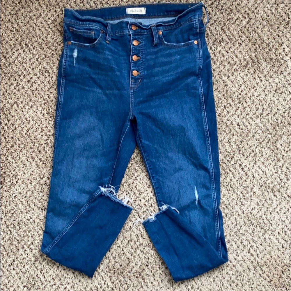 Sz 32/14 madewell 10” hi rise skinny Jean